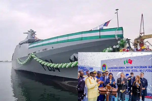 First Lady Oluremi Tinubu Launches 2 High Endurance Offshore Patrol Vessels In Turkey