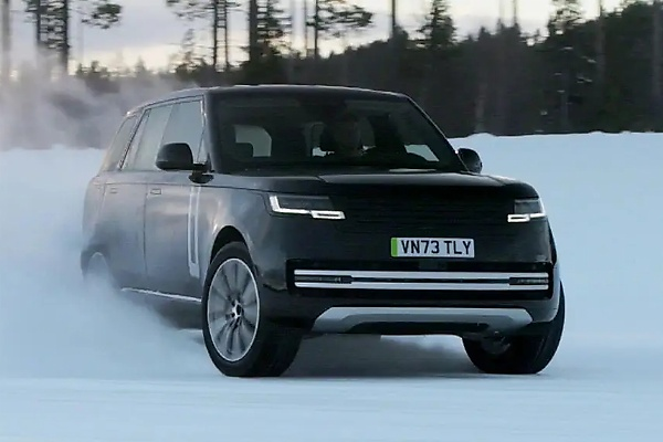 Electric Range Rover Undergoing Cold-weather Testing On The Frozen Lakes Ahead Of Reveal