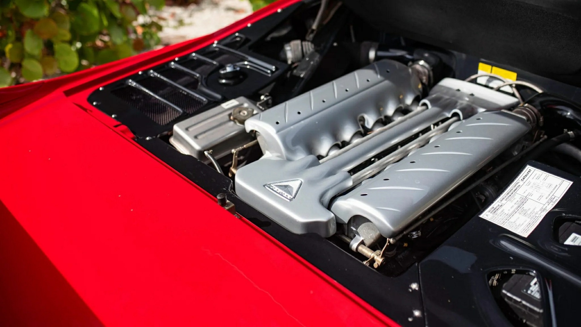 1996 Vector M12's Engine Bay Holding A The 5.7-liter Lamborghini V12 Engine (Credits Bring A Trailer)