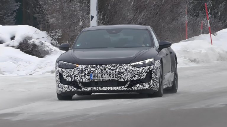 2025 Audi E-Tron GT Prototype Spotted Hinting A Facelift