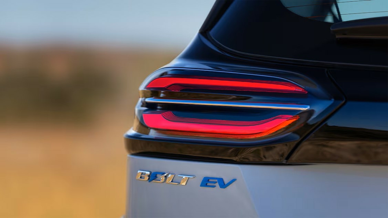 A Closeup Look Into The Rear Of The 2023 Chevrolet Bolt EV (Credits Chevrolet)