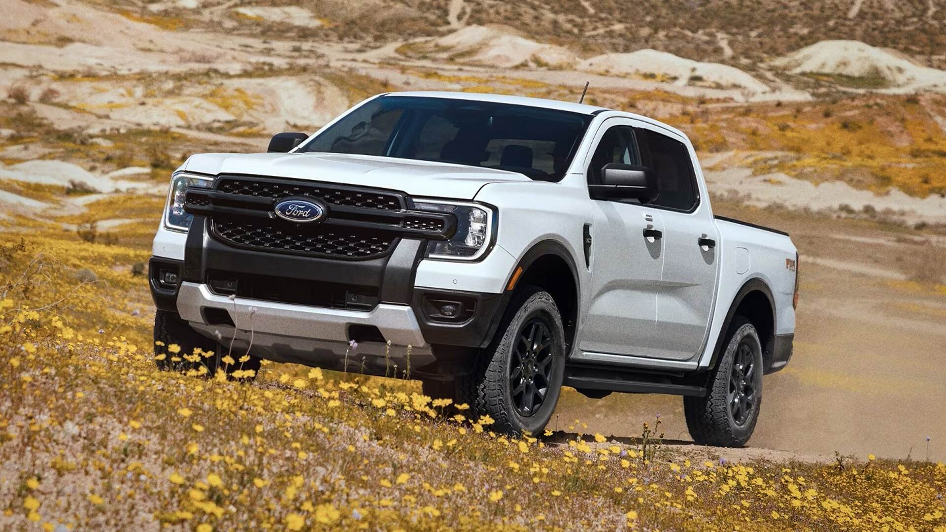 A Ford Ranger In Oxford White Exterior Shade (Credits Ford)