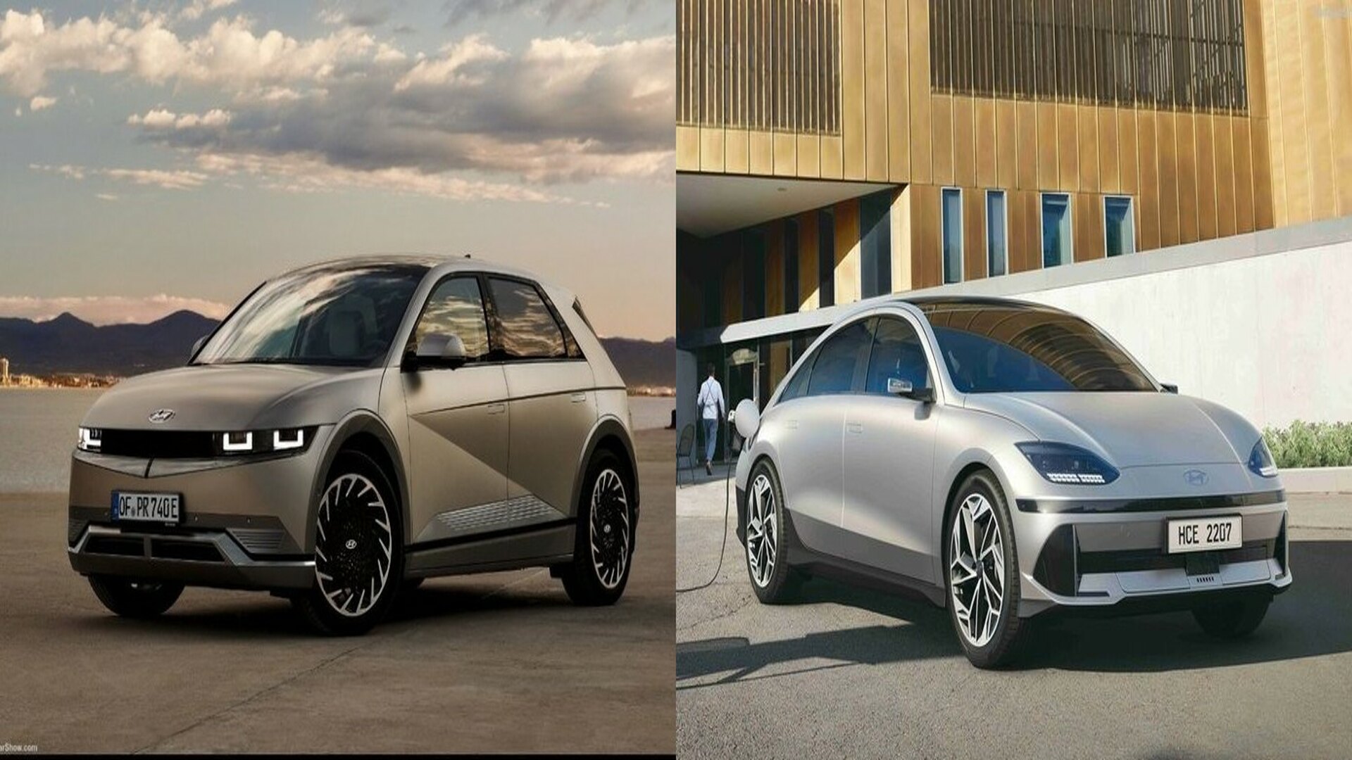 A Hyundai Ioniq 5 (Left) And A Hyundai Ioniq 6 (Right) (Credits Pinterest)