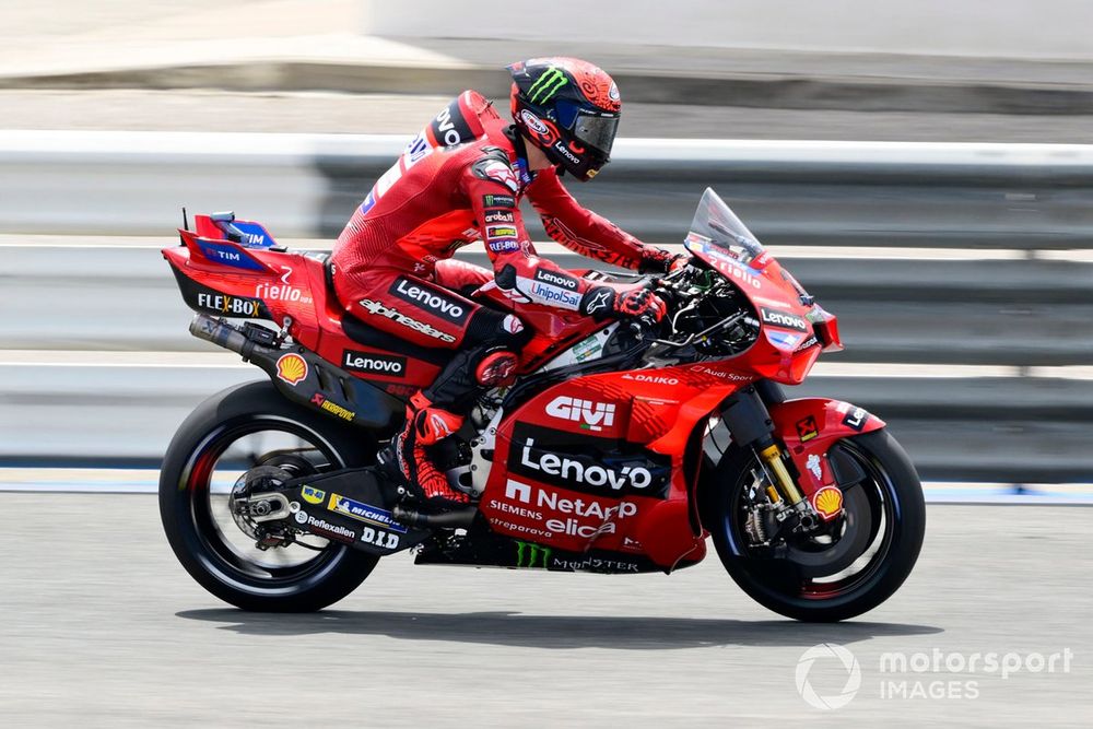 Bagnaia's Preparations for Jerez MotoGP Highlight Bike Adjustments and Tire Challenges