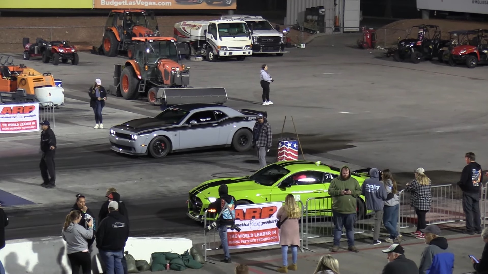 Dodge Challenger Dominates Drag Strip Battles