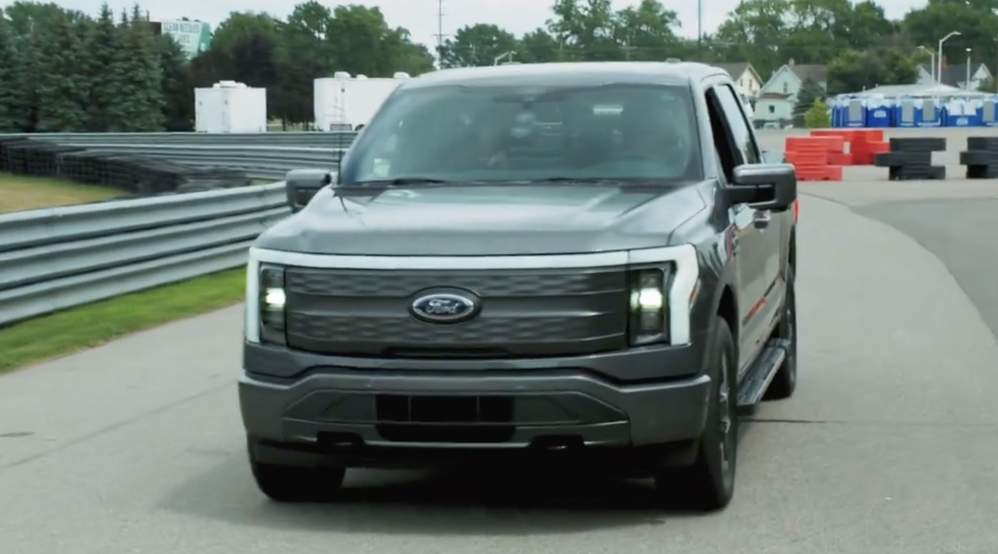 Jimmy Fallon Tests Ford F-150 Lightning with CEO Jim Farley