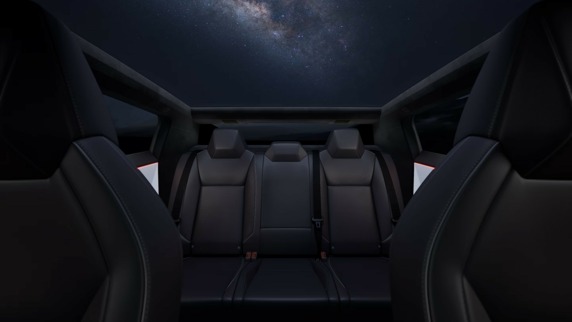 Rear Seating Layout Of The Tesla Cyber Truck (Credits Tesla)
