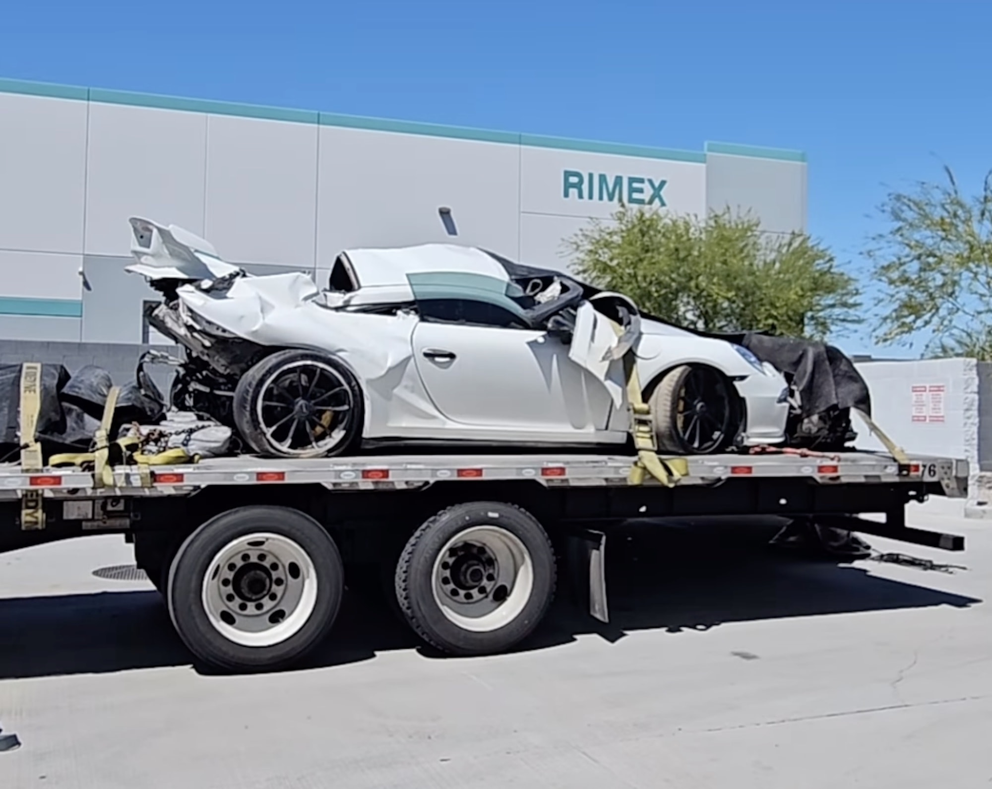 Revealing the Wreckage of a Porsche 911 GT3