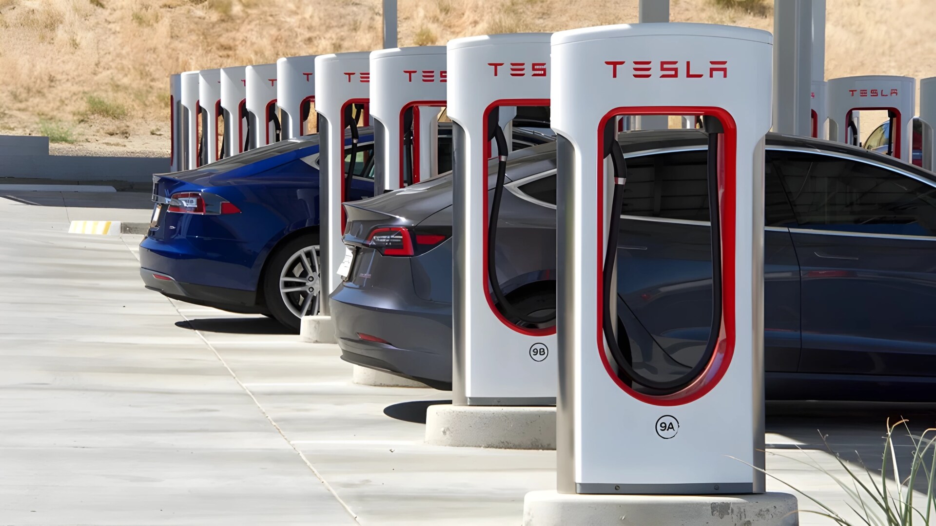 Tesla's Super Charging Station In Kettleman City, California (Credits: Sheila Fitzgerald)