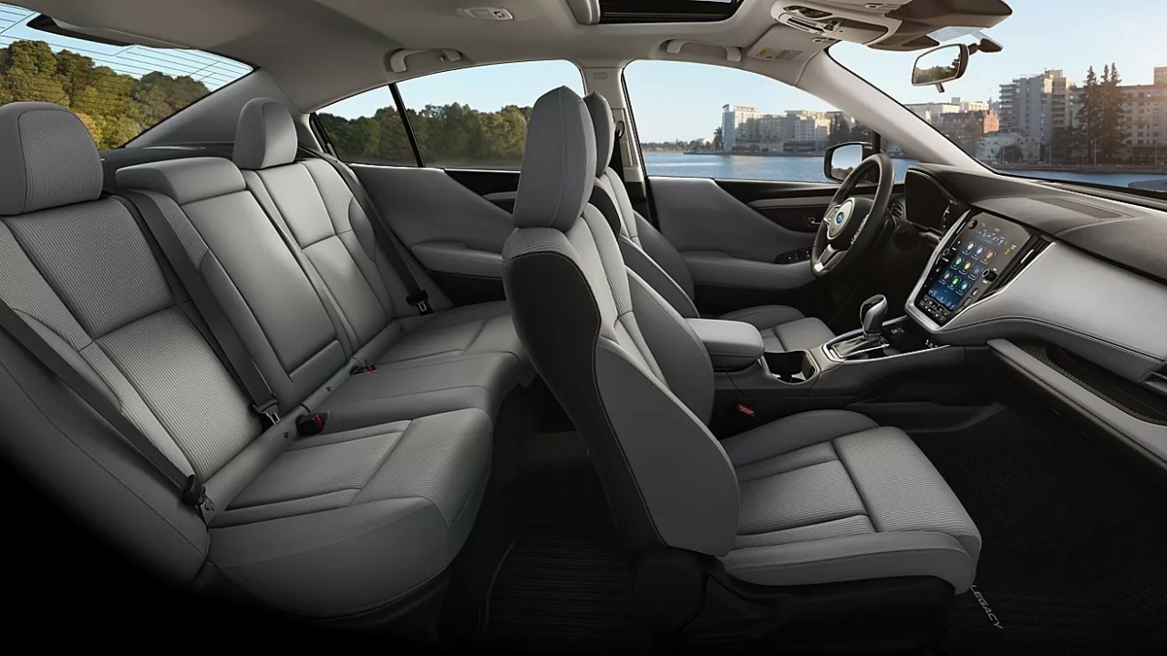 The Interior, Steering, And Central Console Of A 2024 Subaru Legacy (Credits Subaru)