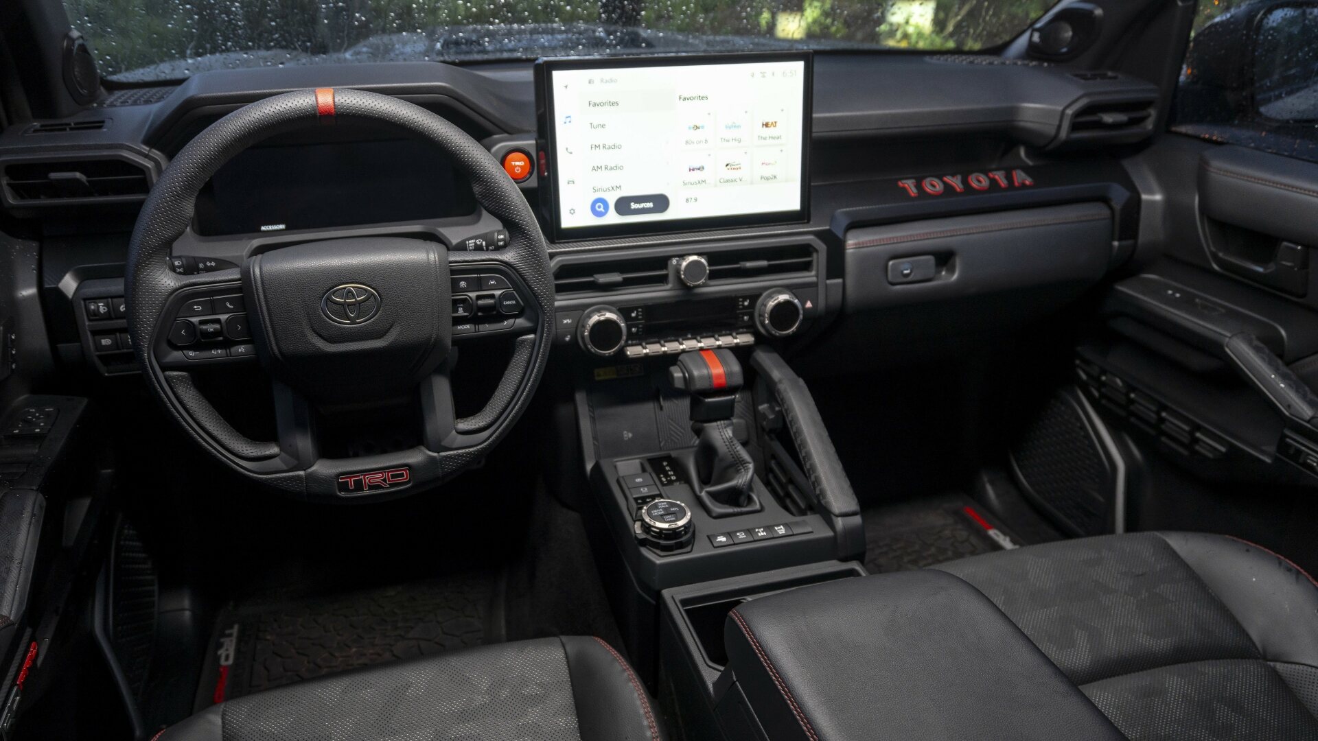 The Interior, Steering, Dashboard, And Central Console Of A 2025 Toyota 4Runner (Credits Toyota USA Newsroom)
