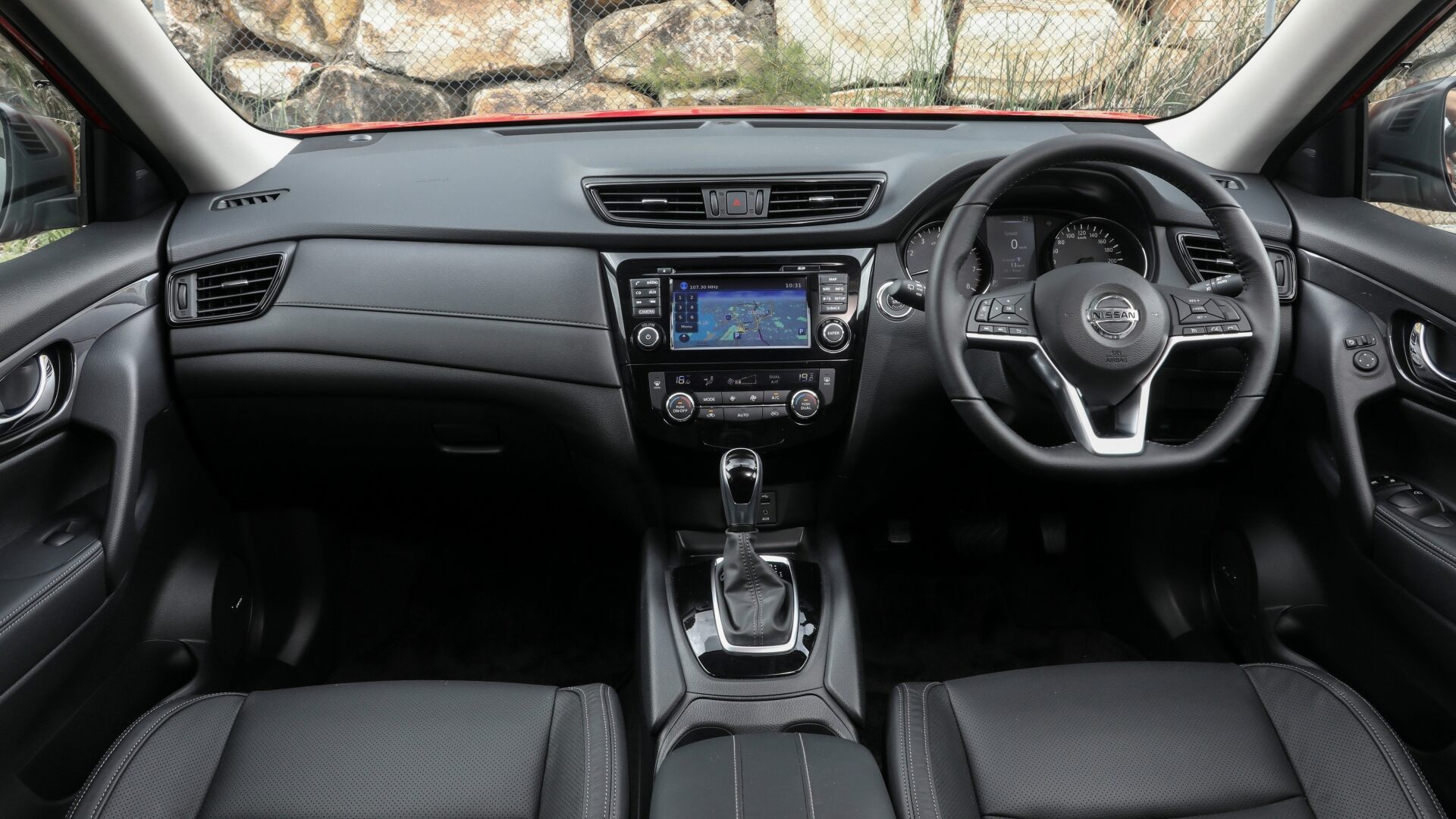 The Interior, Steering, Dashboard, And Central Console Of A Nissan X-Trail N-Trek (Credits Nissan Australia Newsroom)
