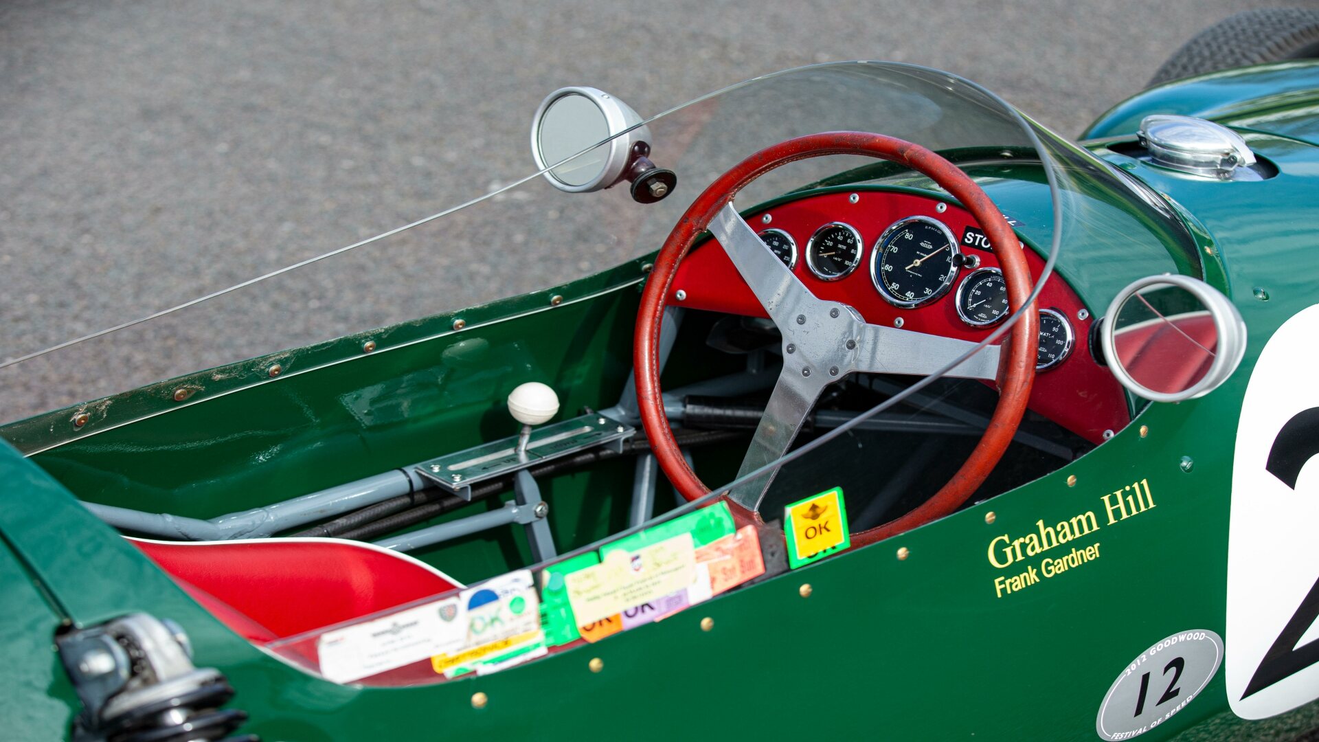 The Interior, Steering, Dashboard, And Central Console Of The First Lotus Formula 1 Race Car (Credits Bonhams)