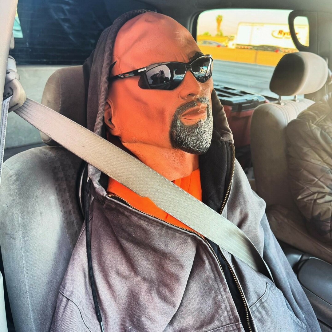 The Plastic Mannequin The California Motorist Was Using To Use The Car Pool Lane (Credits CHP Santa Fe Springs Instagram Page)