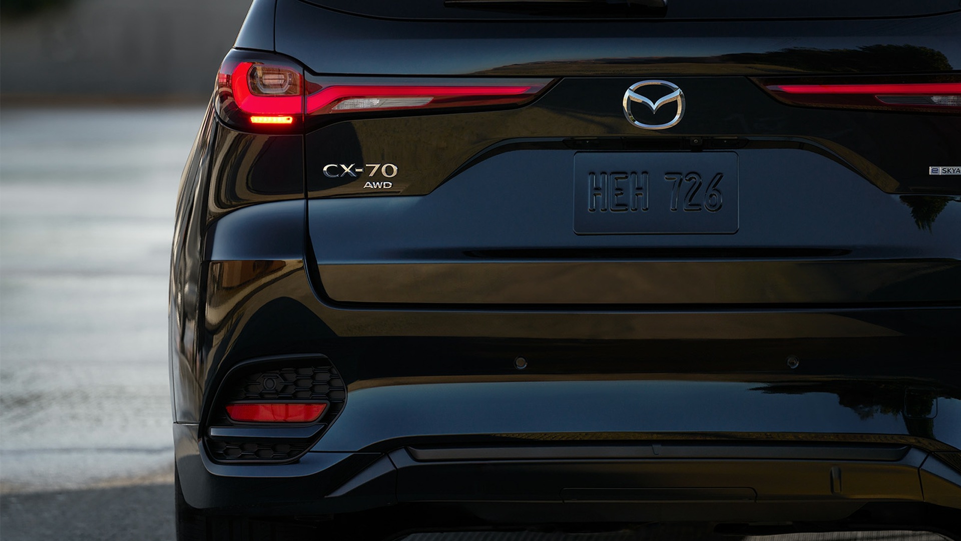 The Rear Profile Of A 2024 Mazda CX-70 (Credits Mazda Newsroom)
