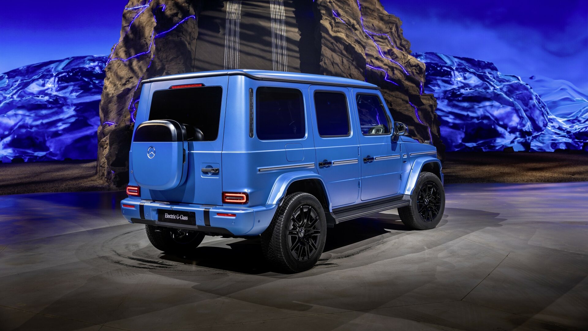 The Rear Profile Of The All-New 2025 Mercedes Electric G-Wagen (Credits Mercedes-Benz Media)