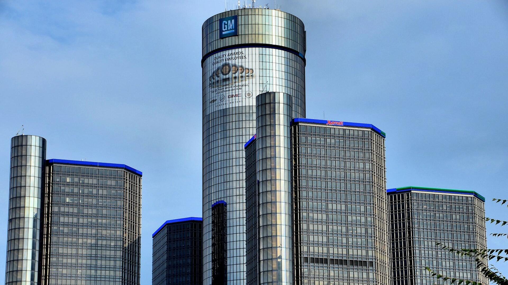The Renaissance Center And General Motors Headquarters In Detroit, Michigan (Credits Encircle Photos)