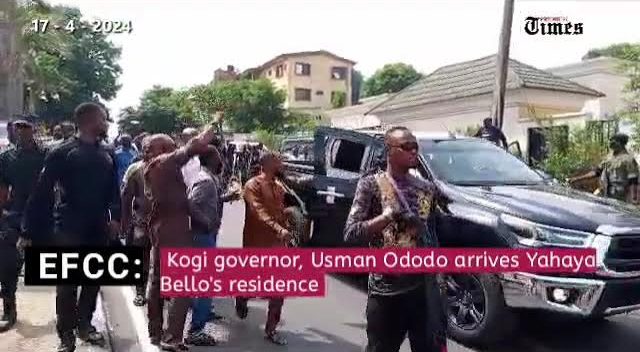 When Kogi Governor's Protected Car Saved Yahaya Bello from EFCC at Home