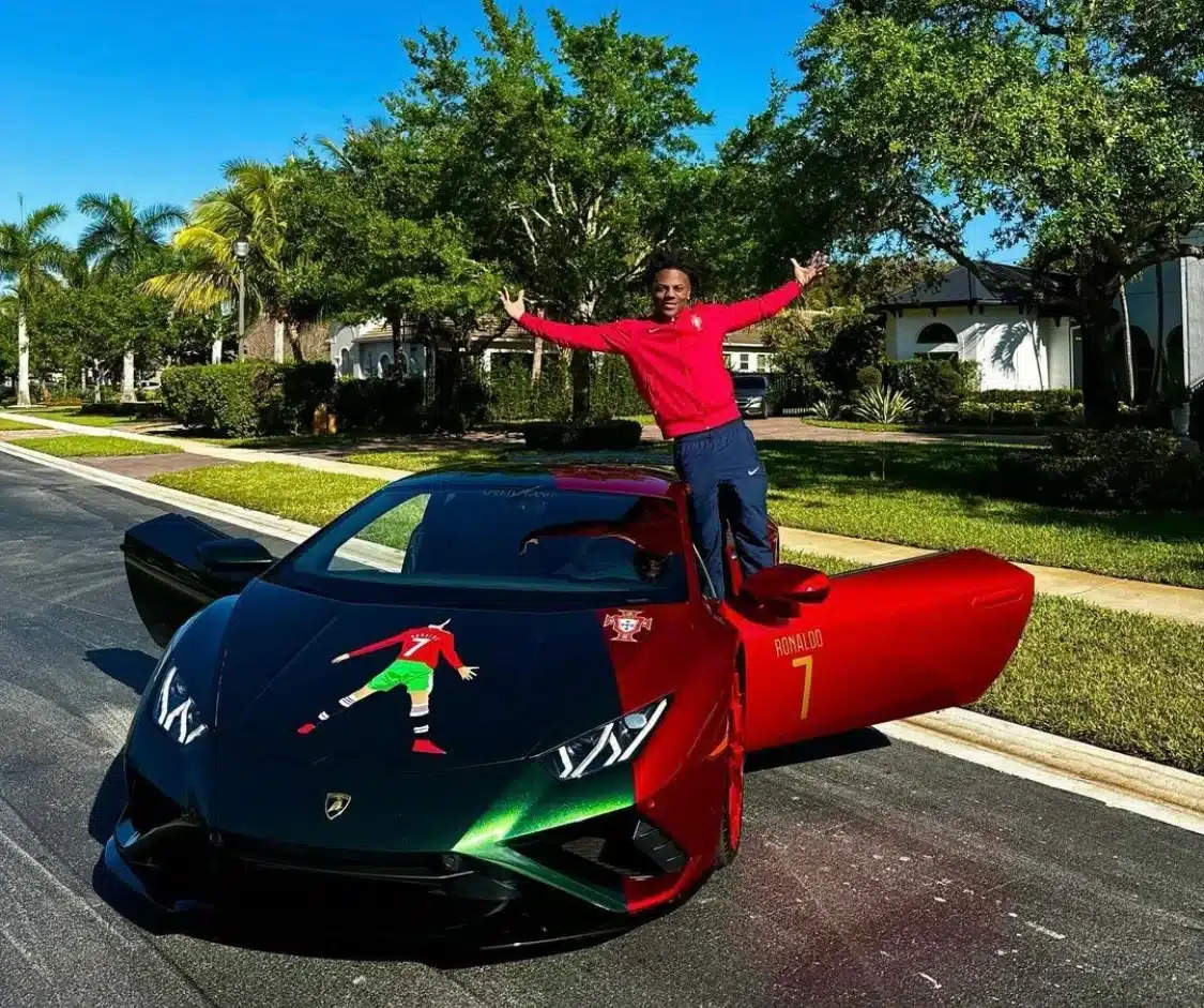 YouTuber IShowSpeed, a Big Ronaldo Fan, Gets CR7-themed Lamborghini Huracan