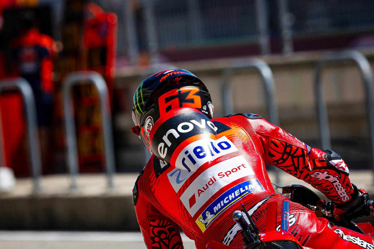 At Jerez MotoGP Practice, Bagnaia Prepares for Significant Change
