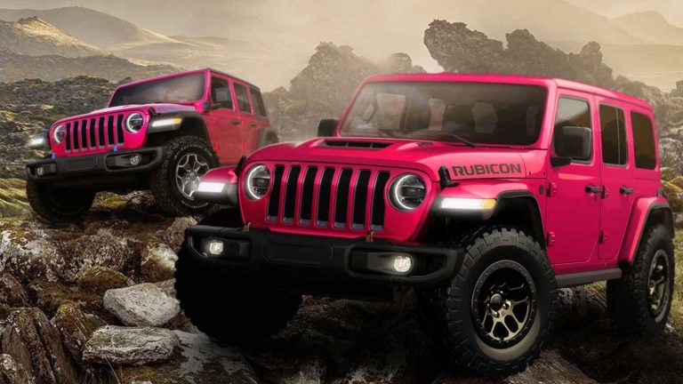 Classic Tuscadero Pink Makes a Comeback in the 2024 Jeep Wrangler Lineup