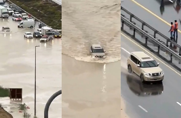 Watch : Nissan Patrol Drives In Flooded Dubai Road Filled With Broken Down Cars – One Of The Reasons Why It Is Popular In UAE