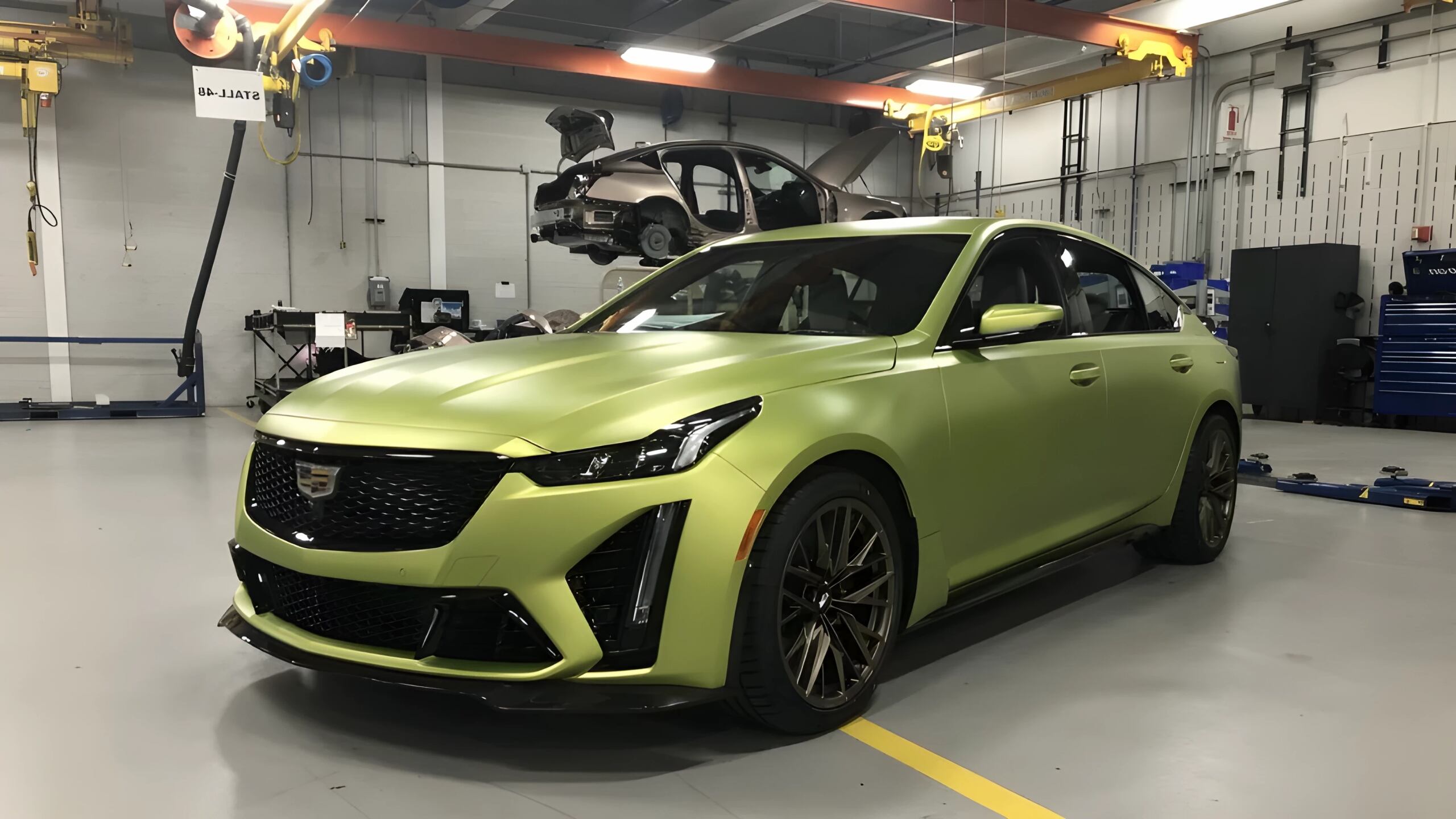 A Completed 2024 CT5-V Blackwing 20th Anniversary Edition - Exterior Shade Chartreuse Metallic With Frosted Matte Finish