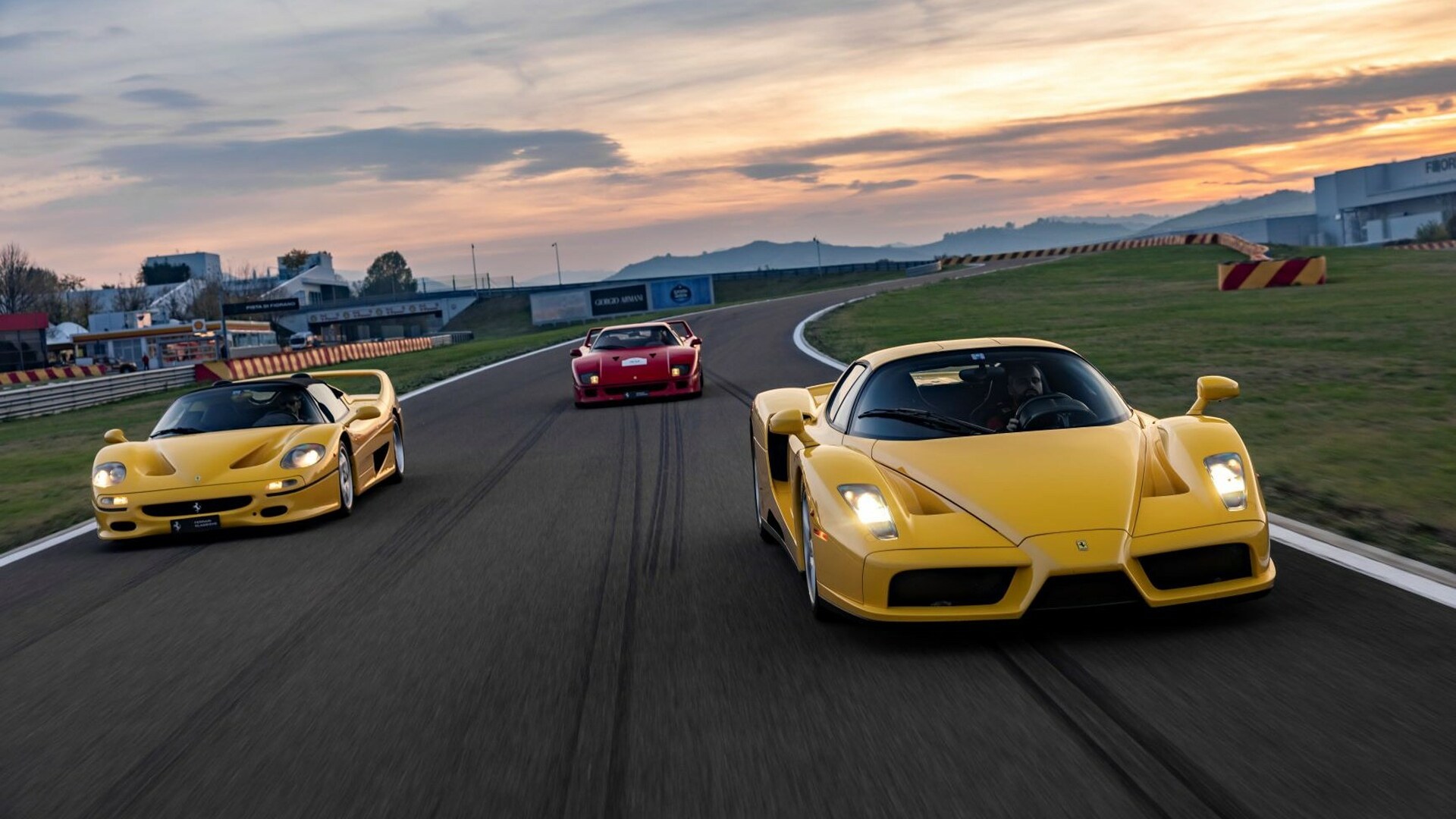 A Trio Of Ferrari Enzos With The New P Zero Corsa System Equipped