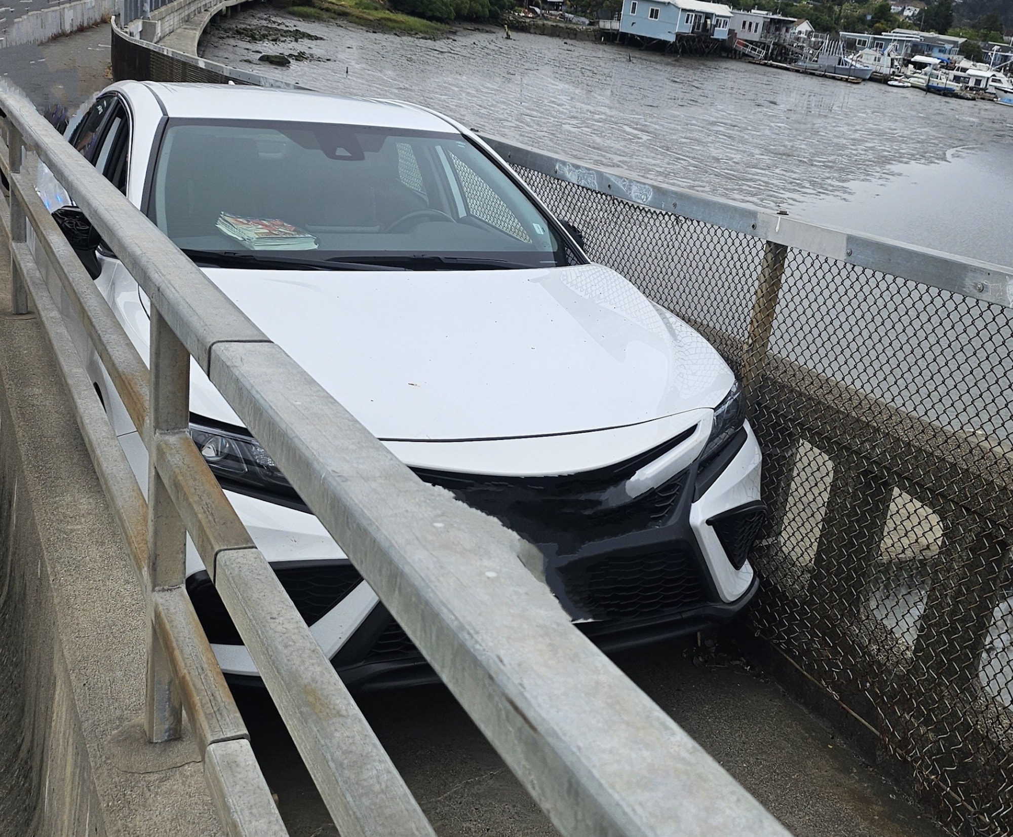 DUI Driver Arrested After Getting Stuck on Pedestrian Bridge in California