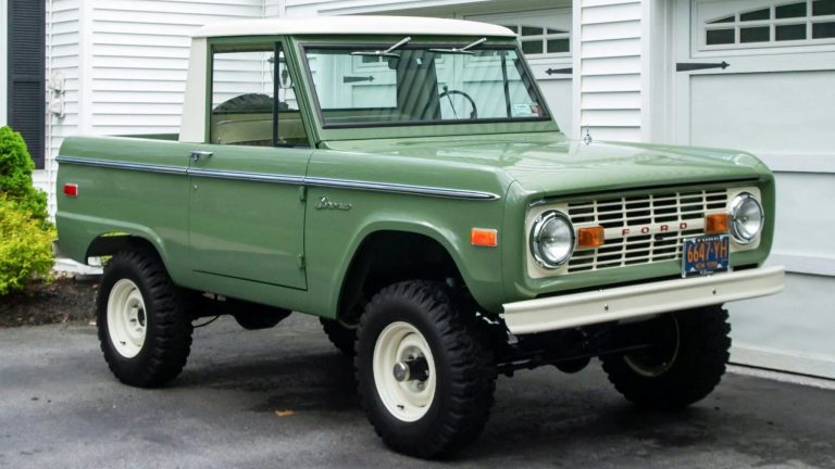 Impeccably Restored 1971 Ford Bronco Pickup On The Auction Block