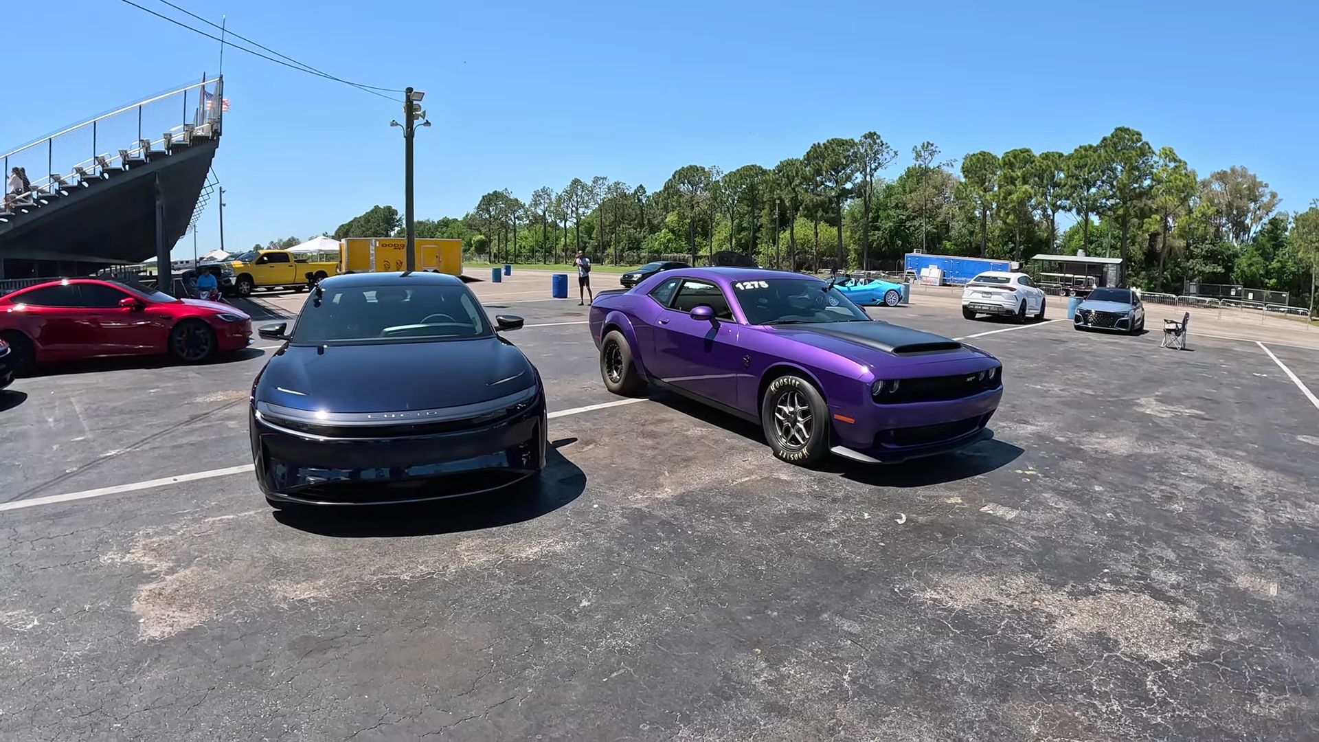 Lucid Air Sapphire vs. Dodge Demon 170