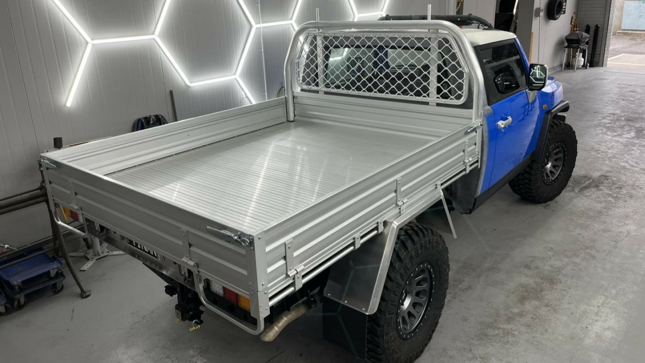 The Cargo Bed, Rear And Side Profile Of The Tinman FJ Cruiser (Credits Tinman Fabrications Facebook Page)
