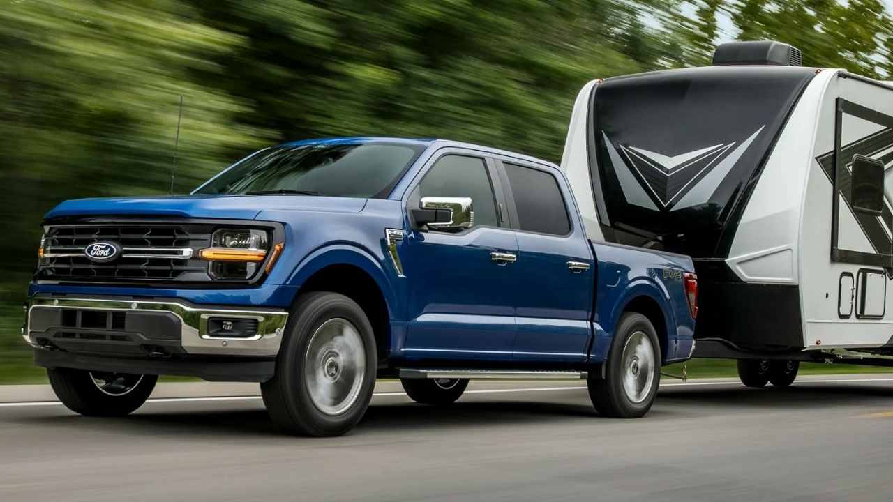 The Front And Side Profile Of A 2024 Ford F-150 (Credits Ford)