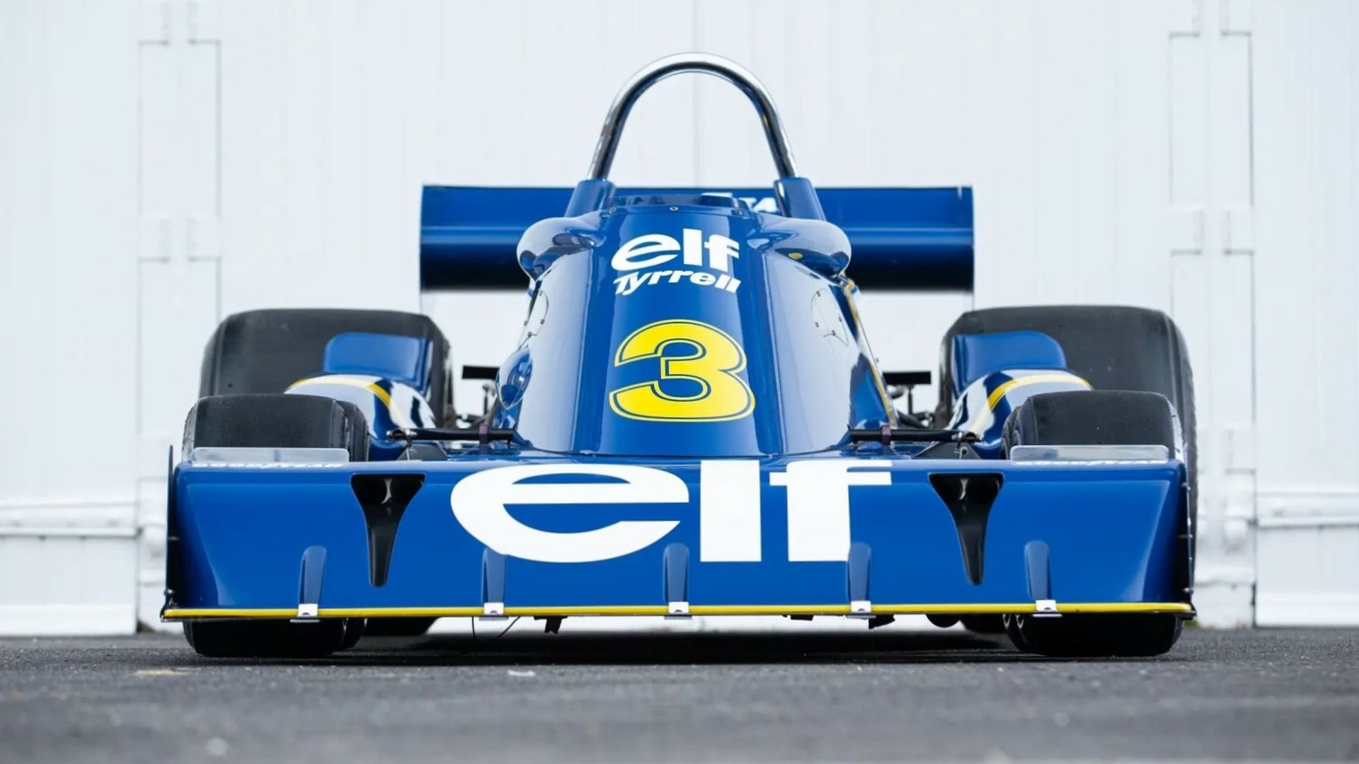 The Front Profile Of The 1977 Six-Wheeled Tyrrell P34