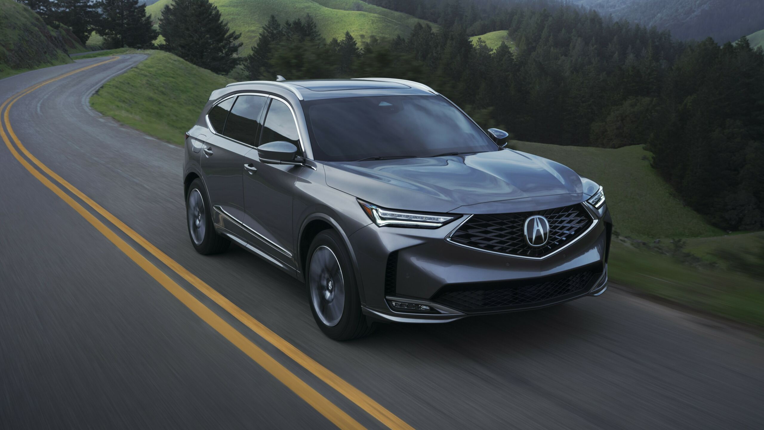 The Front Profile Of The 2025 Acura MDX - Exterior Shade - Urban Gray Pearl (Acura)