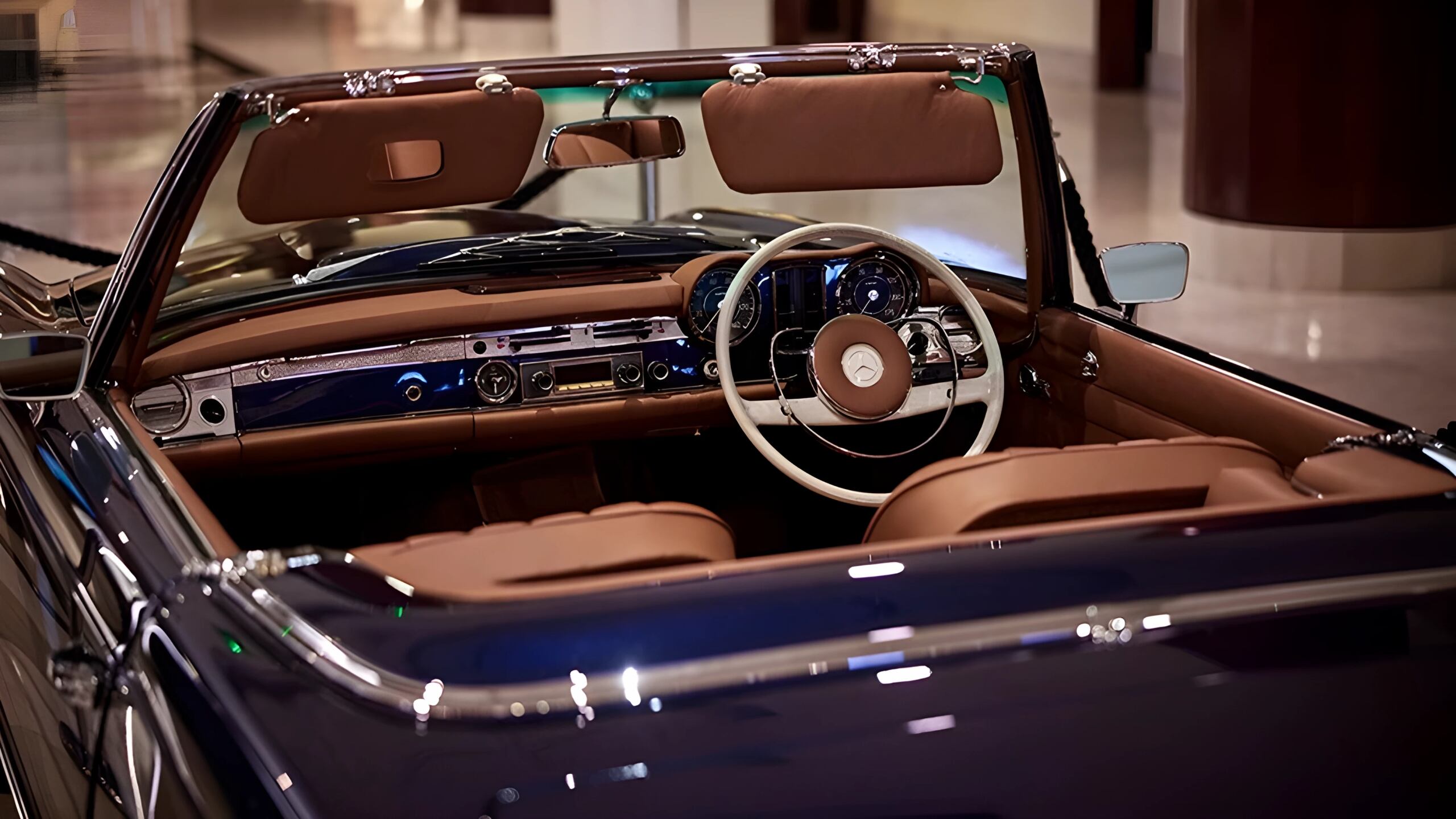 The Interior And Custom-Designed Dials Of The Everrati Electric Mercedes-Benz SL ‘Pagoda'