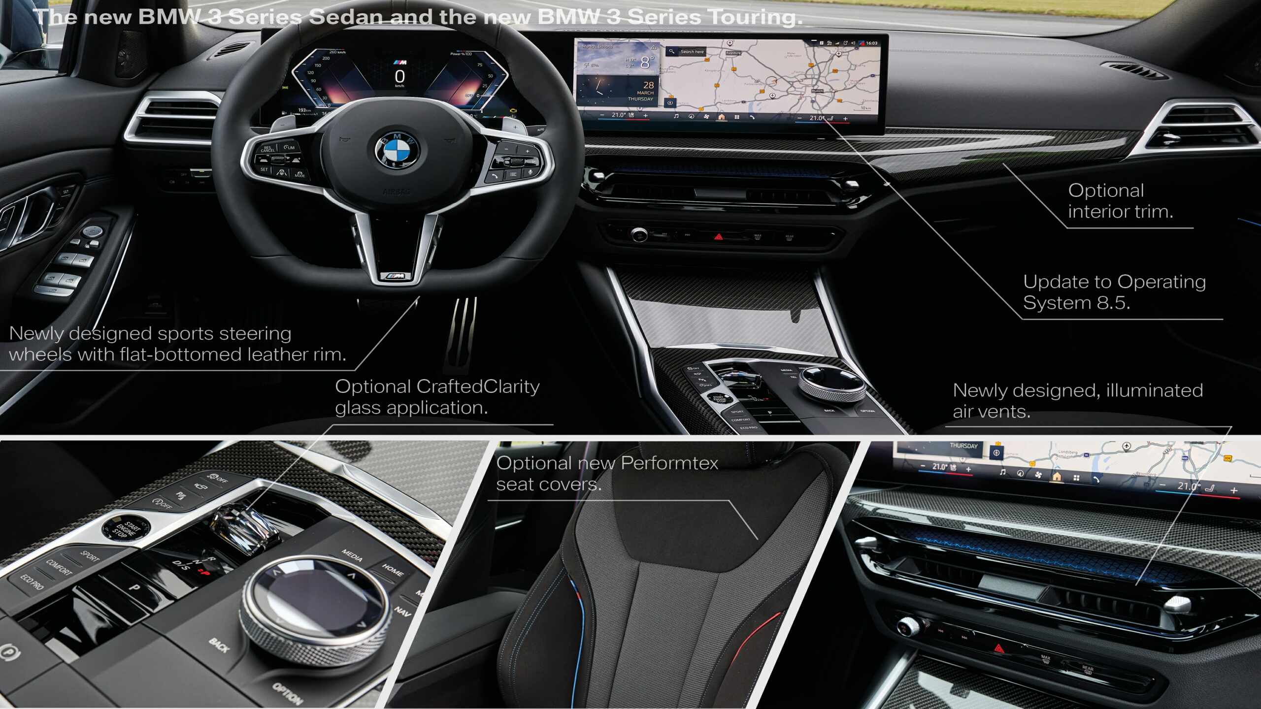The Interior Highlights Of The New BMW 330i Sedan (BMW)