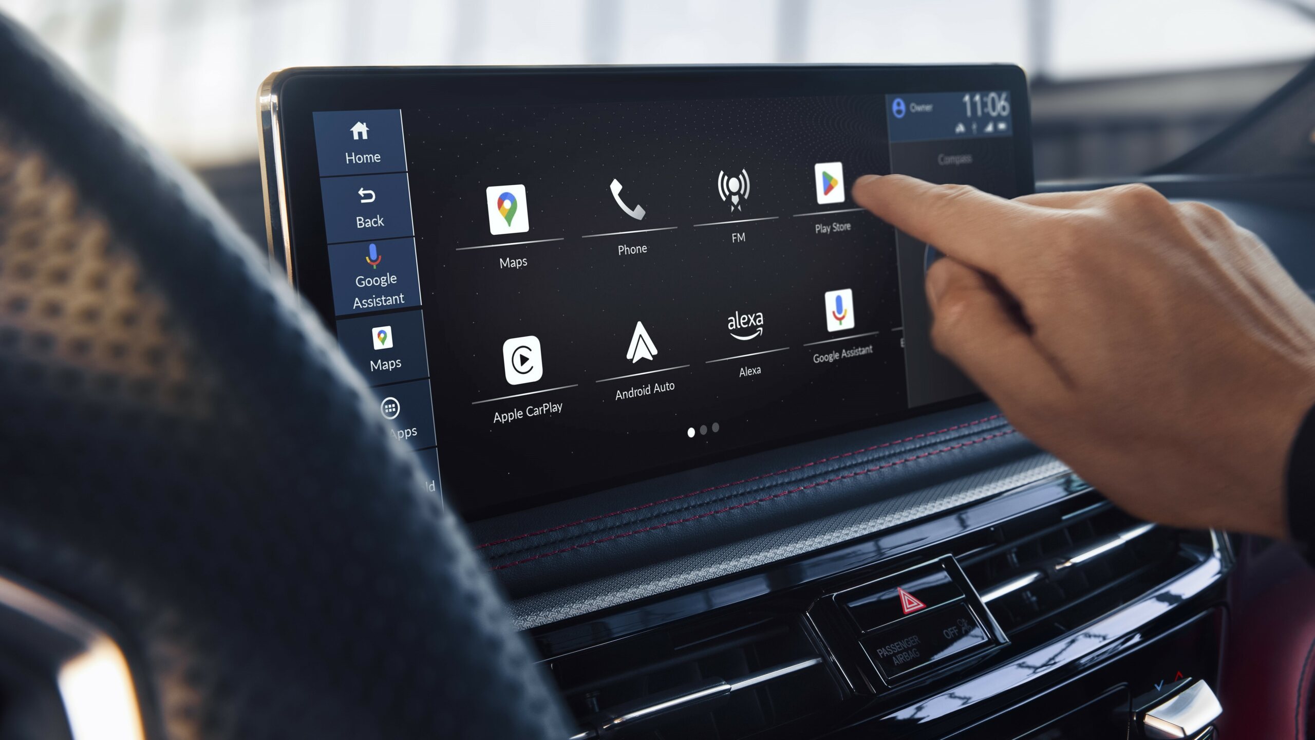 The New 12.3-Inch Touchscreen Interface Featuring Google Built-In Wireless Apple CarPlay And Android Auto (Acura)
