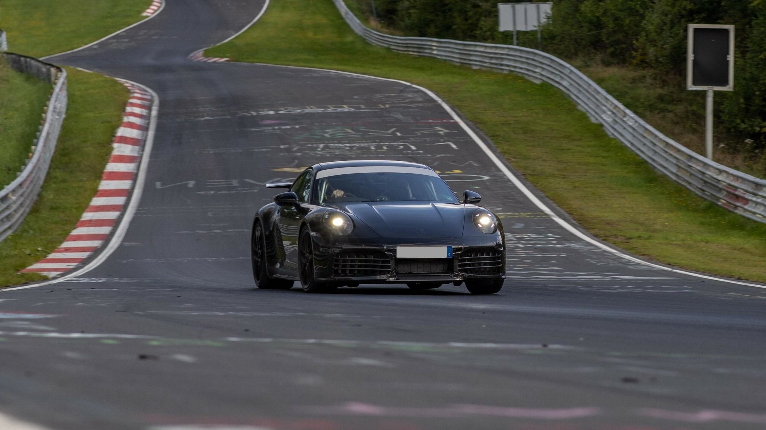 The New Porsche 911 Hybrid Being Tested At The Nürburgring Nordschleife Race Track