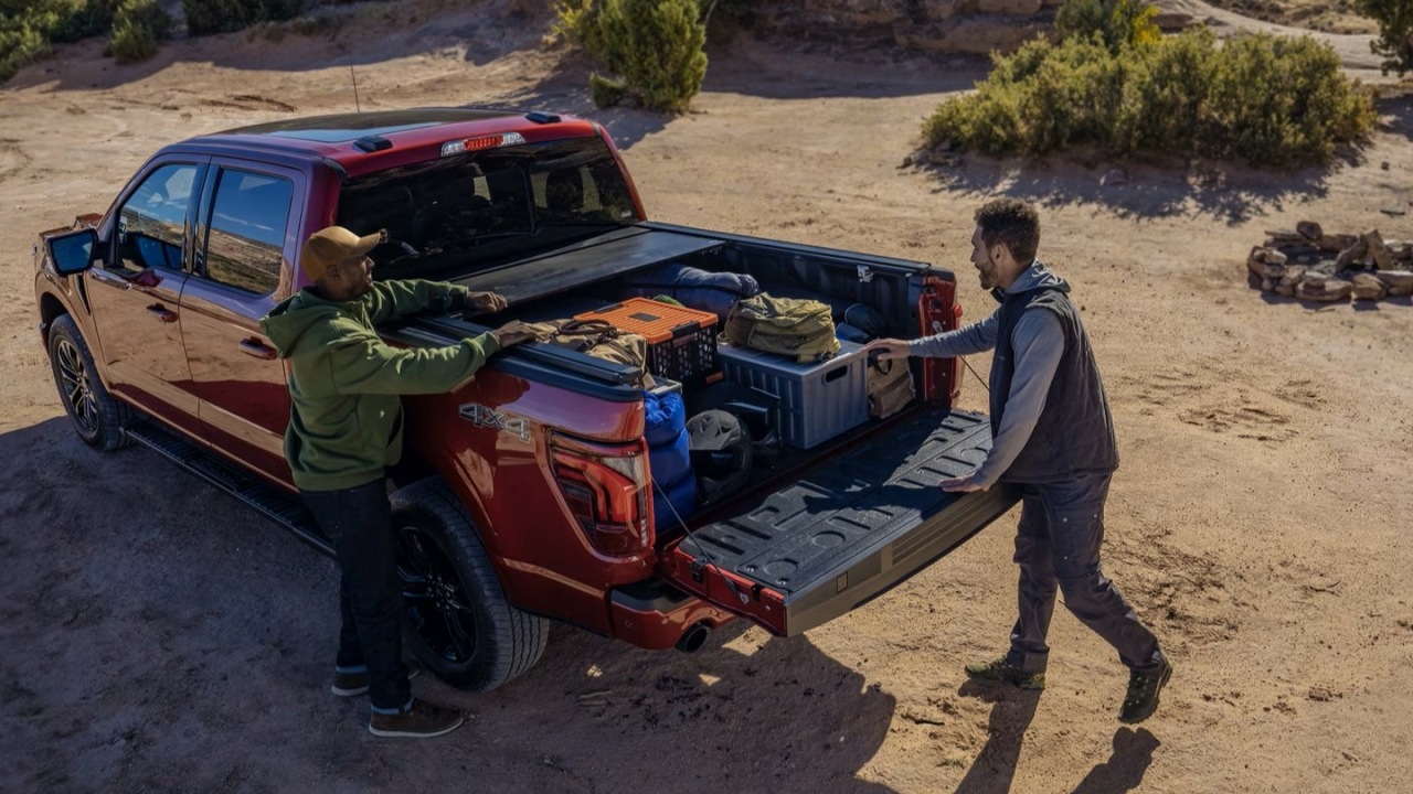 The Rear Profile And Cargo Bed Of The 2024 Ford F-150 (Credits Ford)