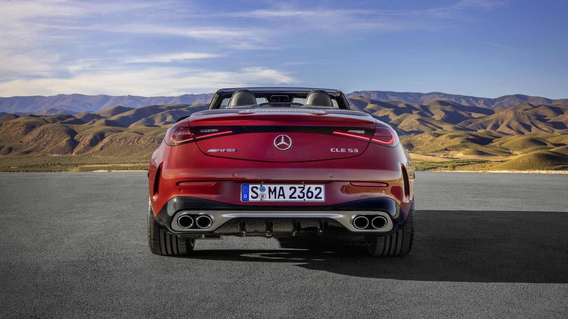 The Rear Profile Of The Mercedes-AMG CLE 53 4MATIC+ Cabriolet (Credits Mercedes-Benz USA Online Newsroom)