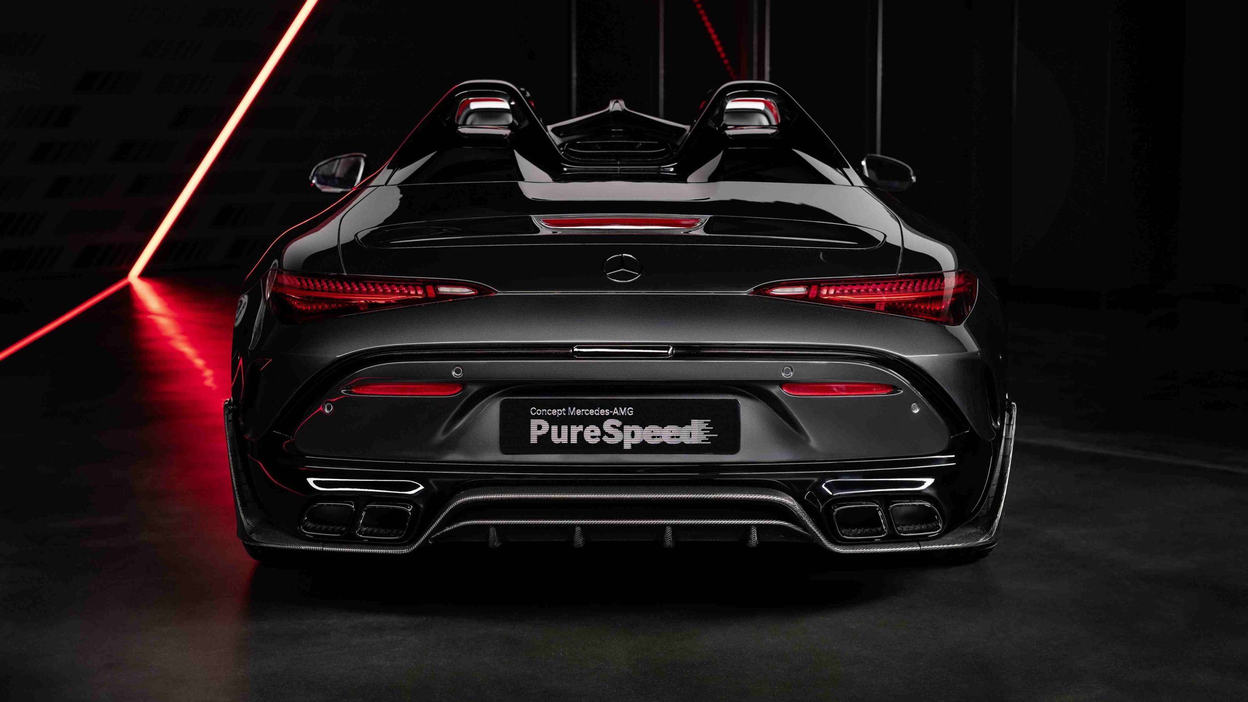 The Rear Profile Of The Mercedes-AMG PureSpeed Concept Car