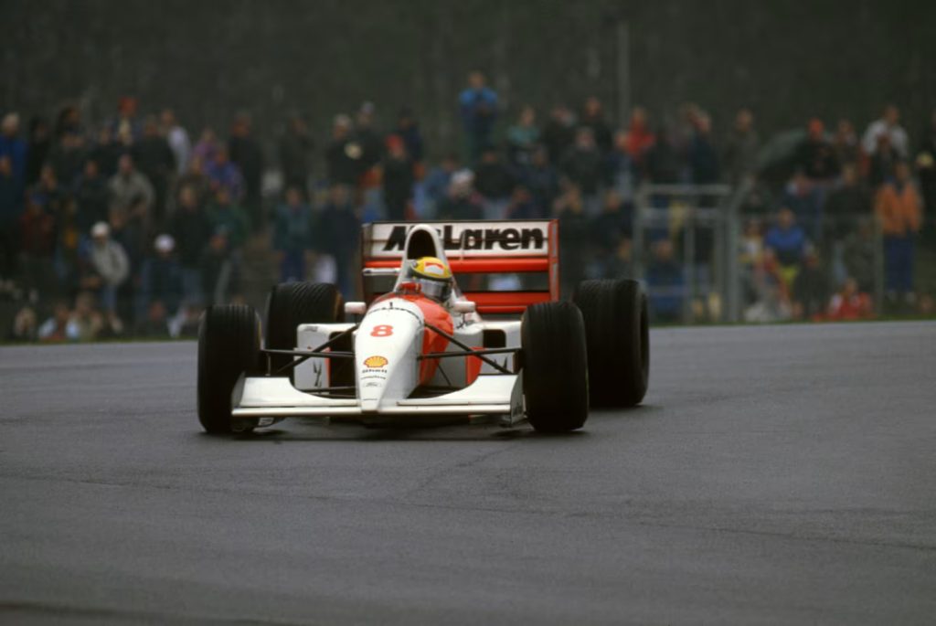 Vettel Driving Senna's 1993 McLaren as Tribute at F1 Imola - DAX Street