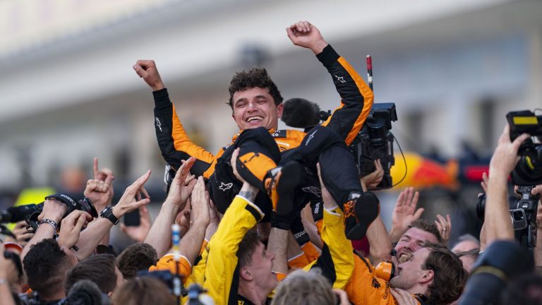 Lando Norris Celebrates First F1 Win with Colorful Language