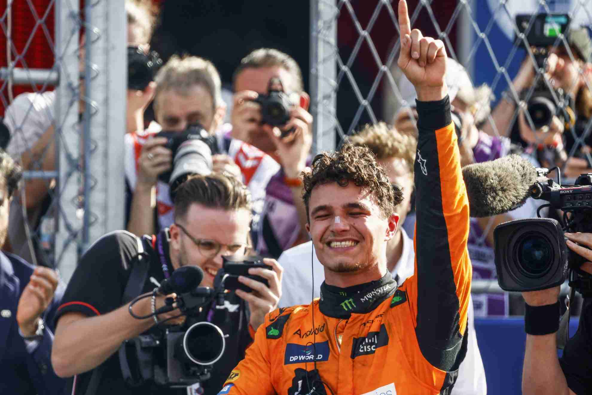 Lando Norris Celebrates First F1 Win with Colorful Language