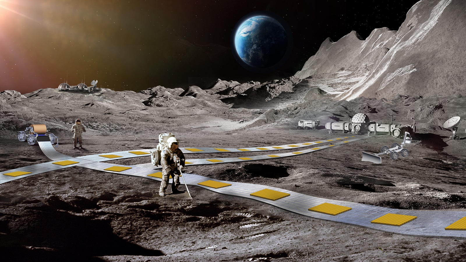 Floating Railway Proposed for Moon's Transportation Network by NASA