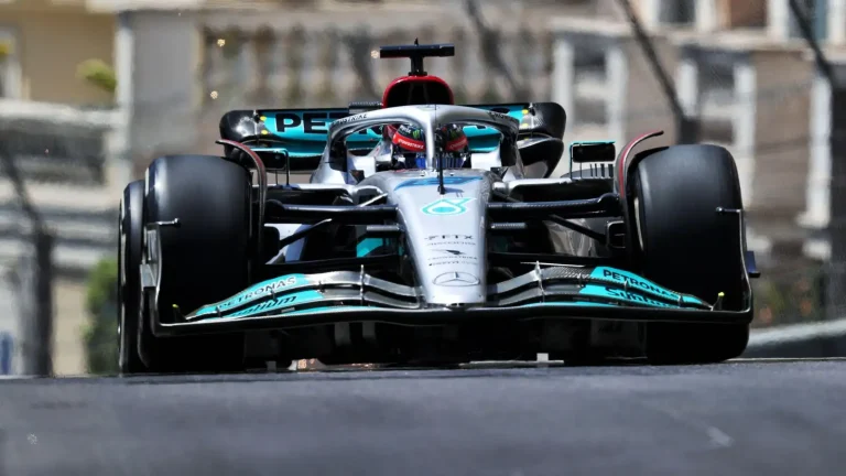 In Monaco, Mercedes Chooses Russell for Latest Front Wing Upgrade Over Hamilton
