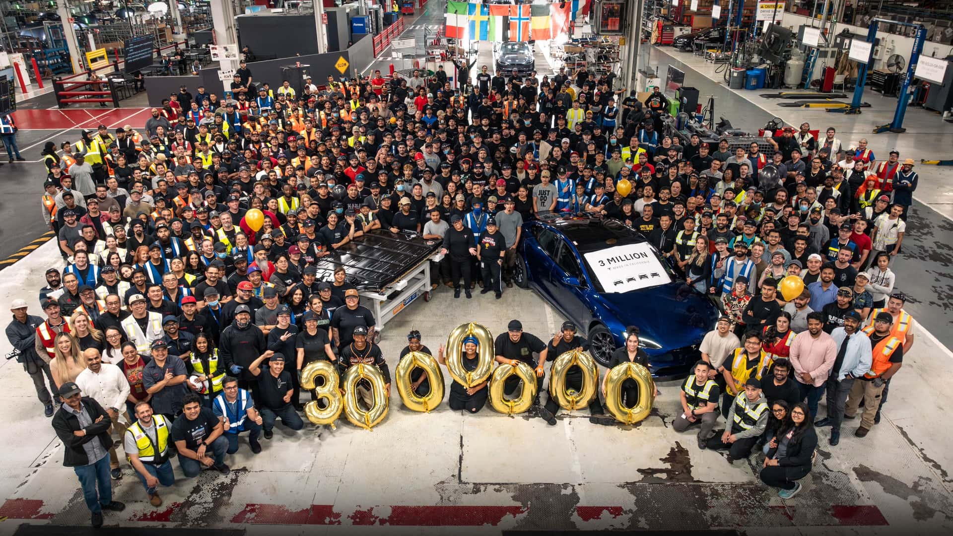 Tesla Celebrates 3 Millionth Vehicle From Fremont Plant