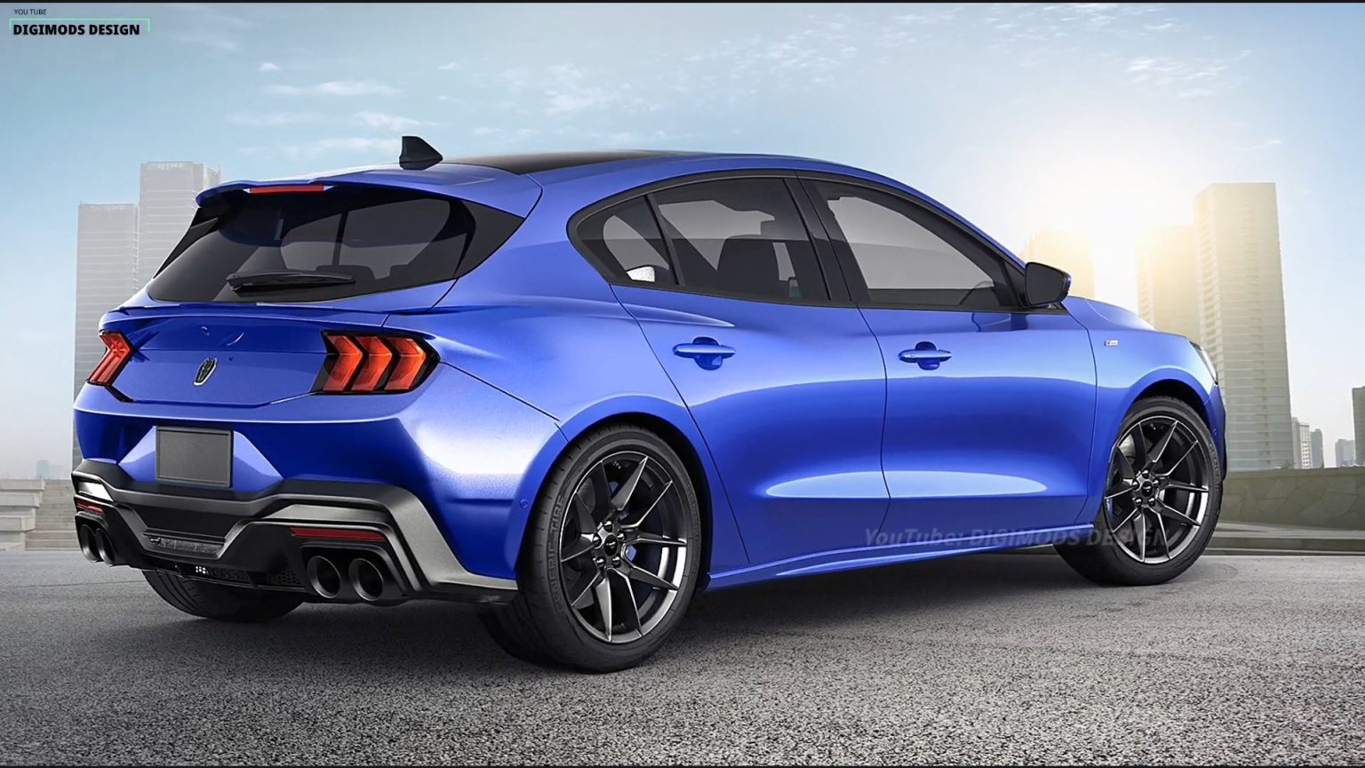 Imagining the 2025 Ford Focus Digital Design Rebirth Infuses Iconic Hatchback with Mustang