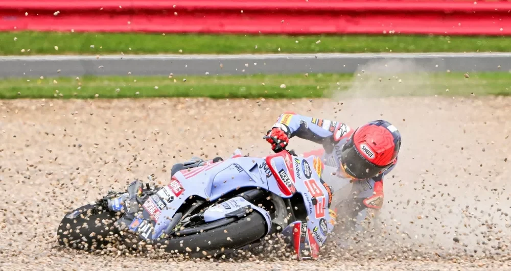 Marc Marquez's British Grand Prix Sprint Hopes Dashed by Late Crash